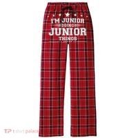 Im Junior Doing Junior Things Women's Flannel Plaid Pajama Pants thumb 0