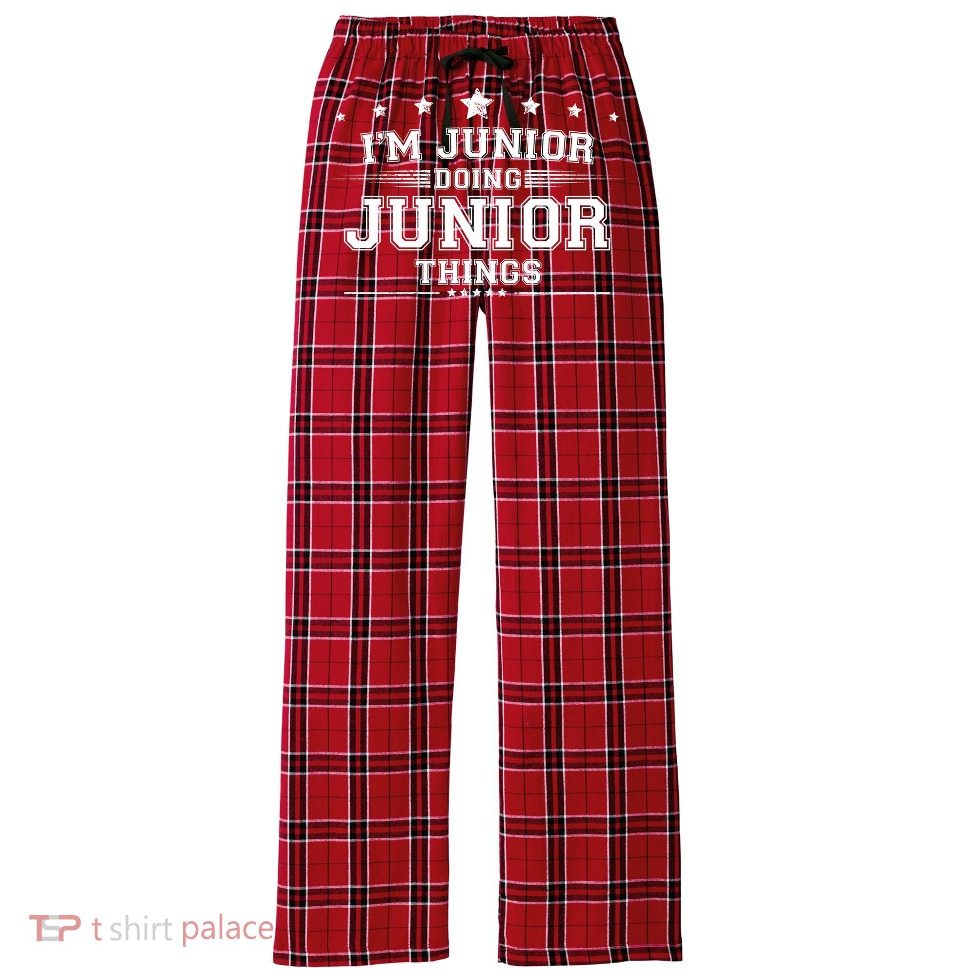 Im Junior Doing Junior Things Women's Flannel Plaid Pajama Pants