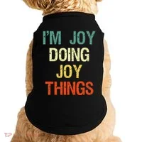 I'M Joy Doing Joy Things Personalized First Name Gift Doggie Tank thumb 0