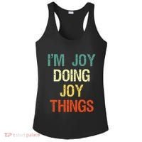 I'M Joy Doing Joy Things Personalized First Name Gift Ladies PosiCharge Competitor Racerback Tank thumb 0