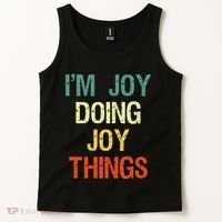 I'M Joy Doing Joy Things Personalized First Name Gift Tank Top thumb 2