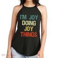 I'M Joy Doing Joy Things Personalized First Name Gift Women's Perfect Tri Rocker Tank thumb 2