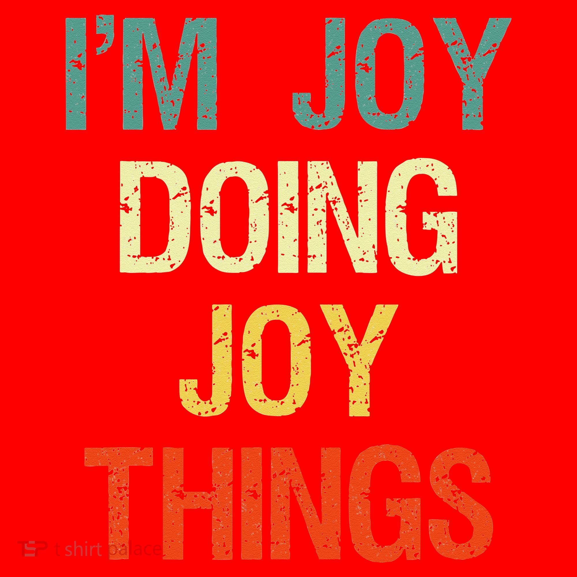 I'M Joy Doing Joy Things Personalized First Name Gift Santa Hat