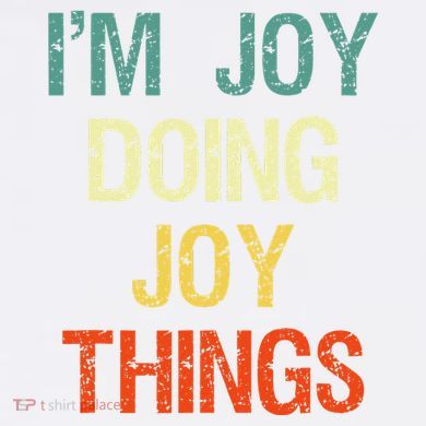 I'M Joy Doing Joy Things Personalized First Name Gift Comfort Colors Garment-Dyed Hooded Sweatshirt