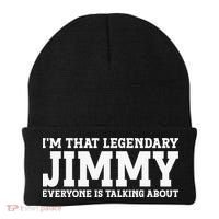 I'm Jimmy Doing Jimmy Things Funny Personalized Name Beanie thumb 0