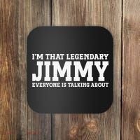 I'm Jimmy Doing Jimmy Things Funny Personalized Name Coaster thumb 0