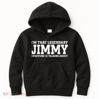 I'm Jimmy Doing Jimmy Things Funny Personalized Name Kids Hoodie thumb 0