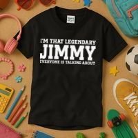 I'm Jimmy Doing Jimmy Things Funny Personalized Name Kids T-Shirt thumb 3