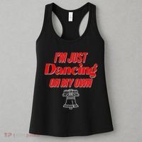 I'm Just Dancing On My Own Philadelphia Baseball Fan Women's Tank Top thumb 3