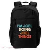 I'm Joel Doing Joel Things Funny First Name Joel Backpack thumb 0