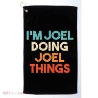 I'm Joel Doing Joel Things Funny First Name Joel Golf Towel thumb 0