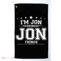 Im Jon Doing Jon Things Golf Towel thumb 0