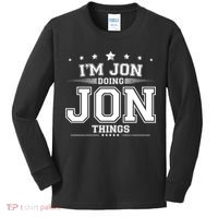 Im Jon Doing Jon Things Kids Long Sleeve Shirt thumb 0