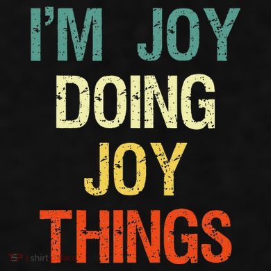 IM Joy Doing Joy Things Personalized First Name Gift Ladies PosiCharge Tri-Blend Wicking Tank