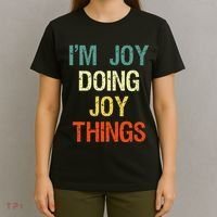 IM Joy Doing Joy Things Personalized First Name Gift T-Shirt thumb 4