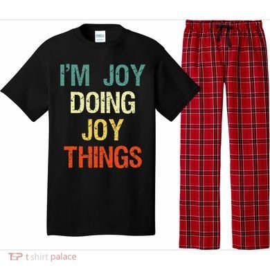 IM Joy Doing Joy Things Personalized First Name Gift Pajama Set