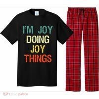 IM Joy Doing Joy Things Personalized First Name Gift Pajama Set thumb 0