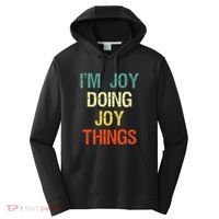 IM Joy Doing Joy Things Personalized First Name Gift Performance Fleece Hoodie thumb 0