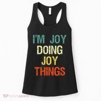 IM Joy Doing Joy Things Personalized First Name Gift Women's Tank Top thumb 0
