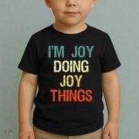 IM Joy Doing Joy Things Personalized First Name Gift Toddler T-Shirt thumb 2