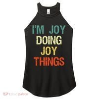 IM Joy Doing Joy Things Personalized First Name Gift Women's Perfect Tri Rocker Tank thumb 0