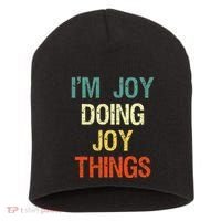 IM Joy Doing Joy Things Personalized First Name Gift Short Acrylic Beanie thumb 0