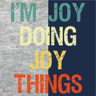 IM Joy Doing Joy Things Personalized First Name Gift Kids Colorblock Raglan Jersey