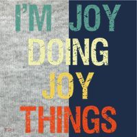IM Joy Doing Joy Things Personalized First Name Gift Kids Colorblock Raglan Jersey thumb 2