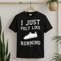 I Just Felt Like Running Marathon Gump Jog T-Shirt thumb 2