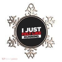 I Just Felt Like Running Runners Funny Cross A Country Ornament thumb 0