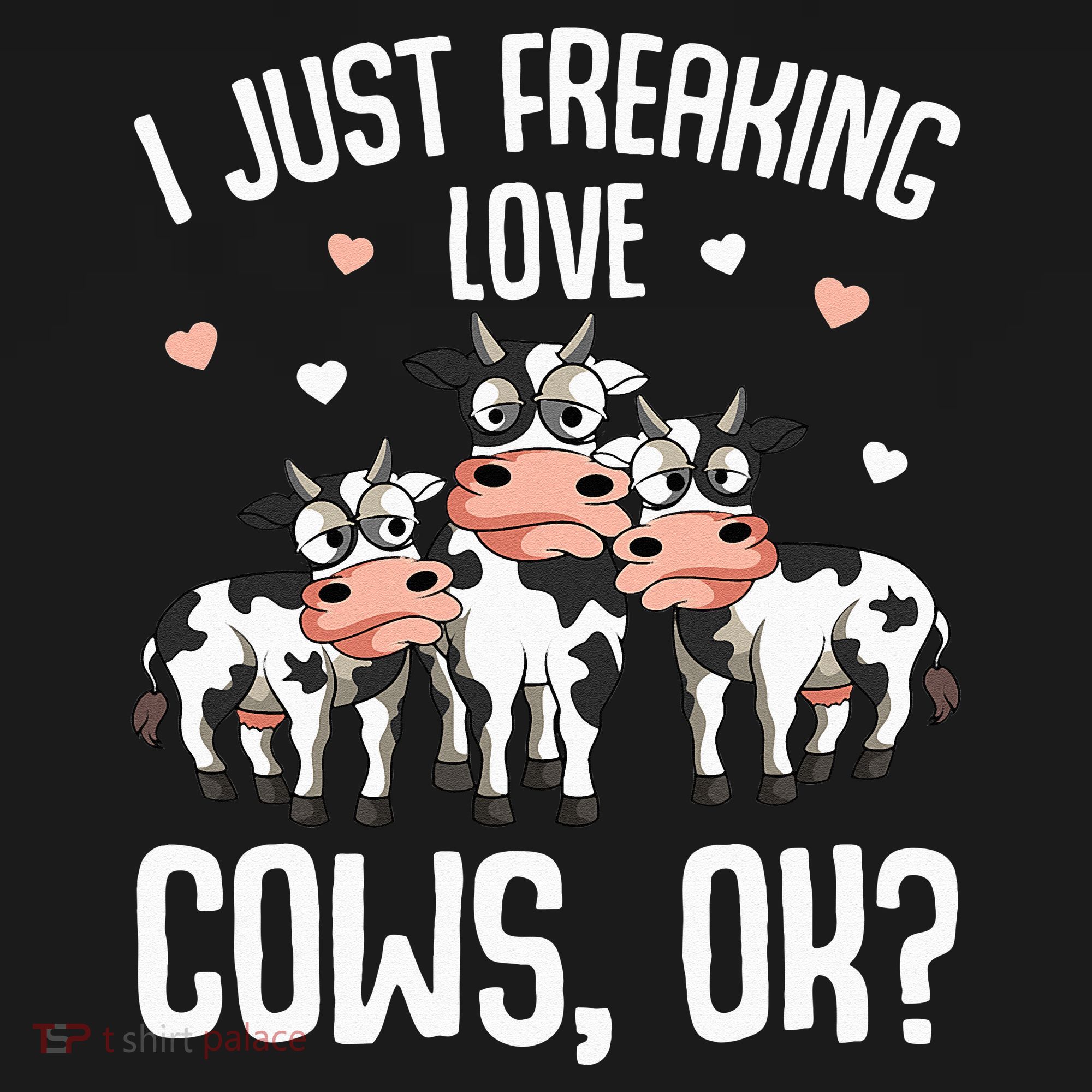 I just freaking love Cows Farmers Cow Lover Women's Hoodie