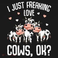 I just freaking love Cows Farmers Cow Lover Mousepad thumb 1