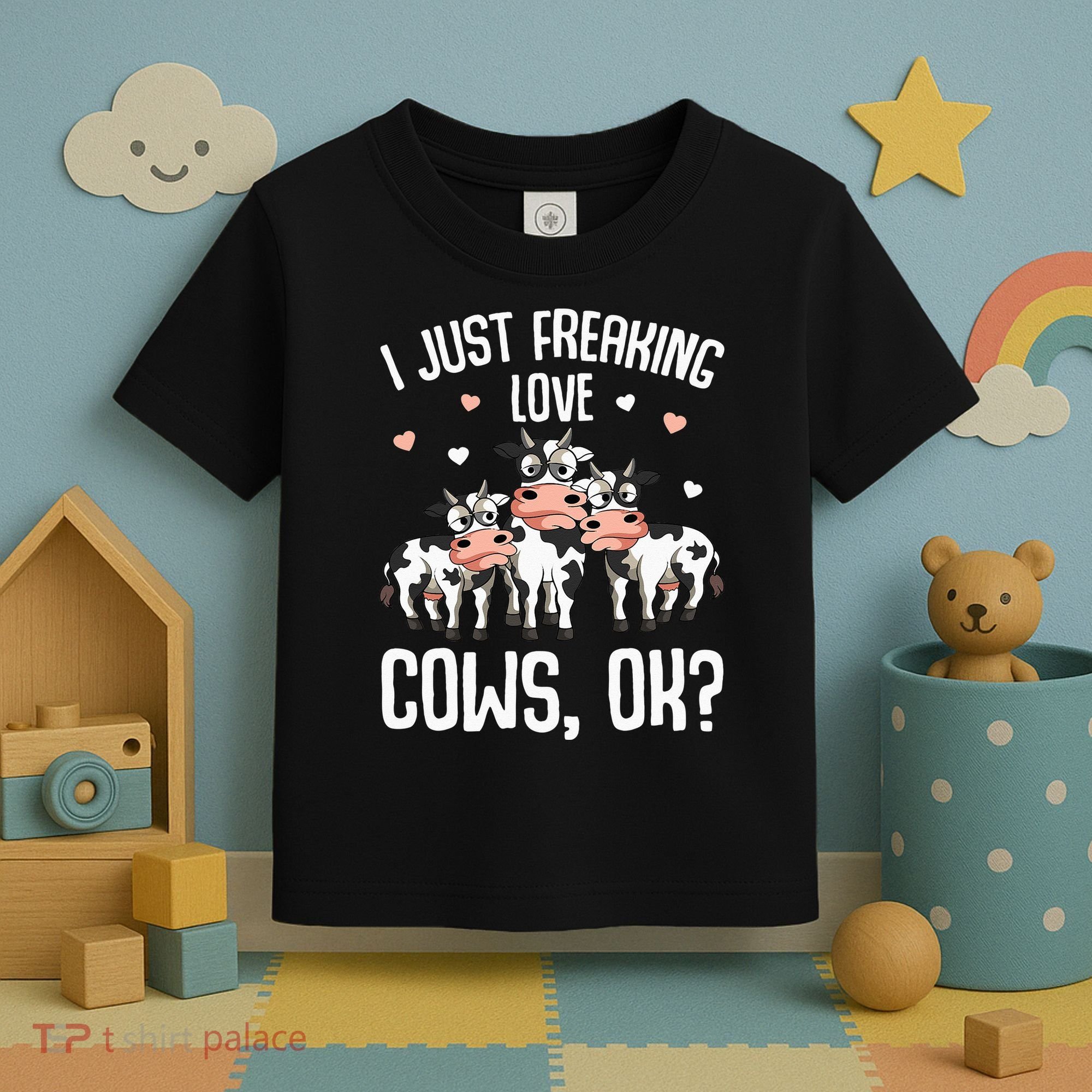 I just freaking love Cows Farmers Cow Lover Toddler T-Shirt