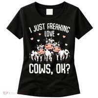 I just freaking love Cows Farmers Cow Lover Women's T-Shirt thumb 0