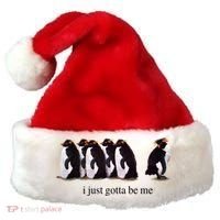 I Just Gotta Be Me Penguin Santa Hat thumb 0