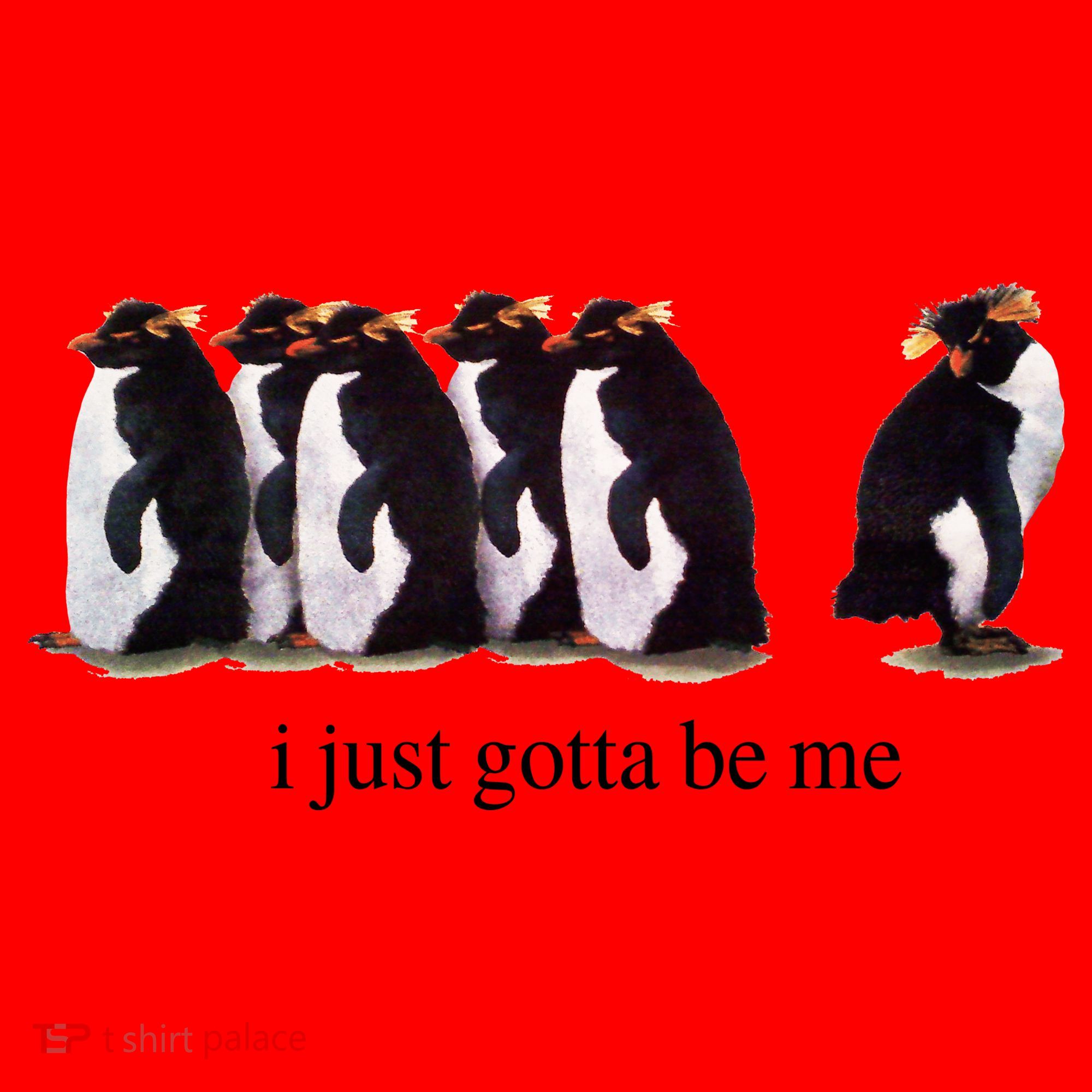 I Just Gotta Be Me Penguin Santa Hat