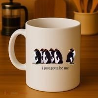 I Just Gotta Be Me Penguin Coffee Mug thumb 4