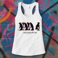 I Just Gotta Be Me Penguin Women's Tank Top thumb 3
