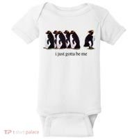 I Just Gotta Be Me Penguin Baby Bodysuit thumb 0