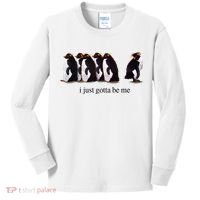 I Just Gotta Be Me Penguin Kids Long Sleeve Shirt thumb 0
