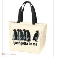 I Just Gotta Be Me Penguin Funny Gift Tote Bag thumb 3