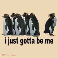 I Just Gotta Be Me Penguin Funny Gift Tote Bag thumb 4