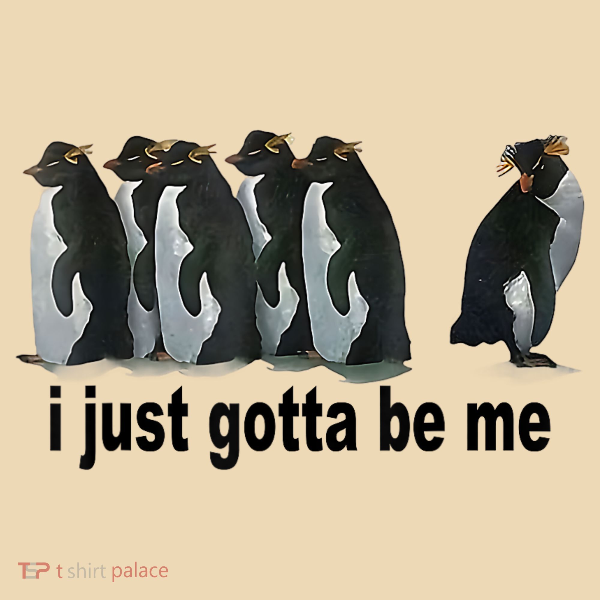 I Just Gotta Be Me Penguin Funny Gift Tote Bag