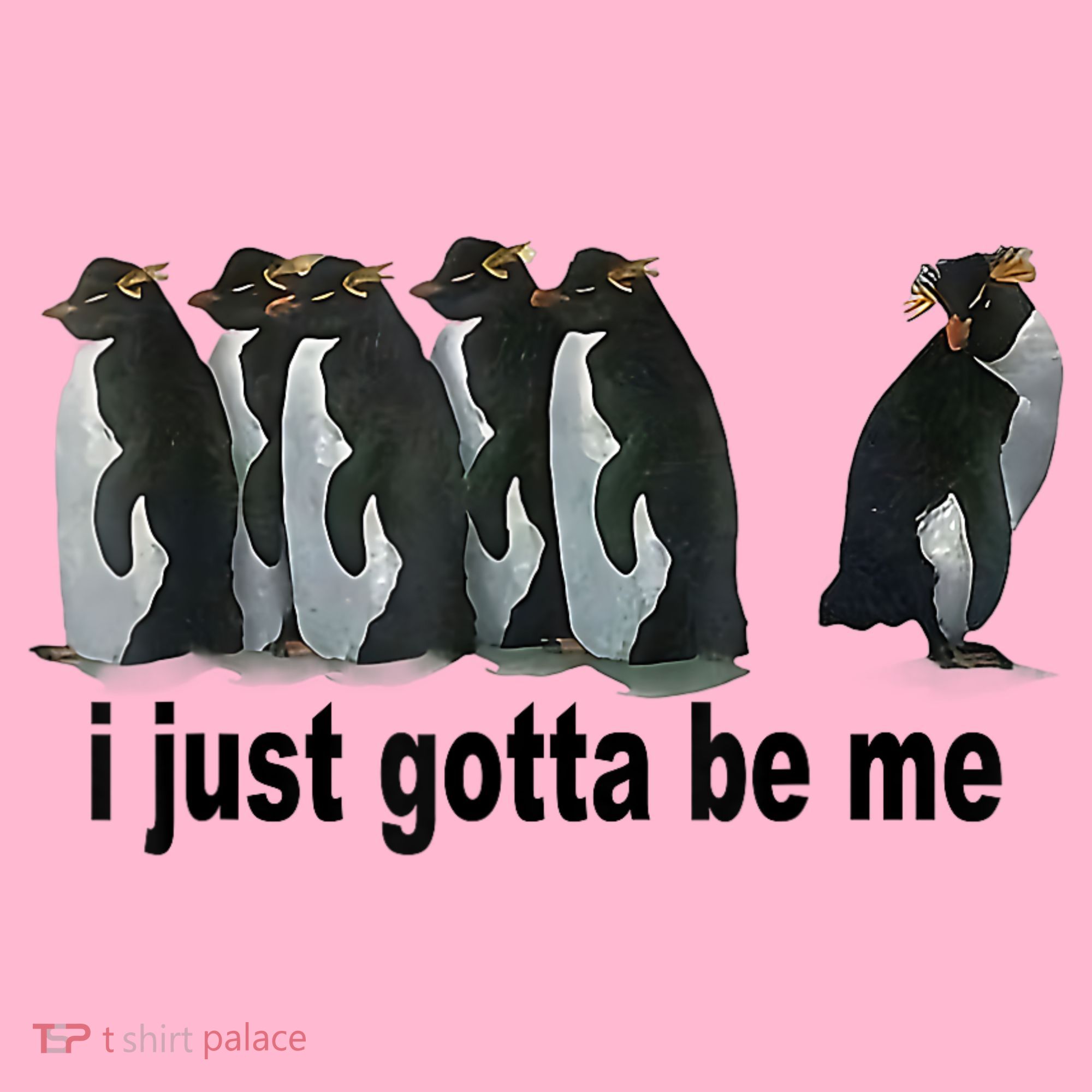 I Just Gotta Be Me Penguin Funny Gift Coaster