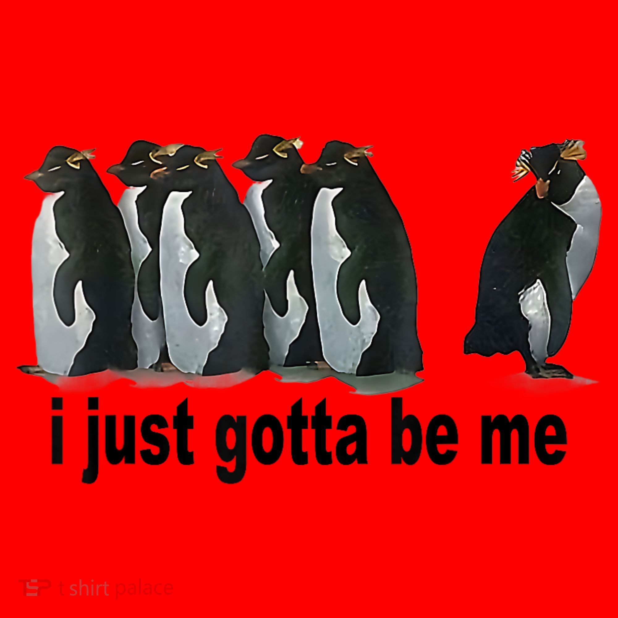 I Just Gotta Be Me Penguin Funny Gift Santa Hat