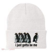 I Just Gotta Be Me Penguin Funny Gift Beanie thumb 0