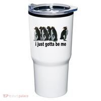 I Just Gotta Be Me Penguin Funny Gift Tumbler thumb 0