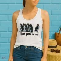 I Just Gotta Be Me Penguin Funny Gift Women's Tank Top thumb 2