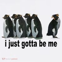 I Just Gotta Be Me Penguin Funny Gift Baby Bodysuit thumb 2