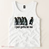 I Just Gotta Be Me Penguin Funny Gift Tank Top thumb 2